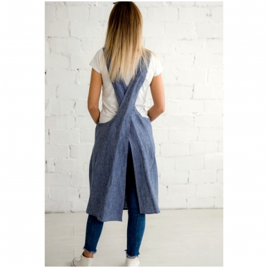 Pinafore kitchen apron with napkin 1